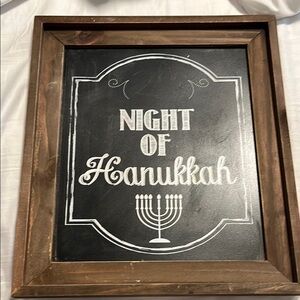Night of Hanukkah Chalkboard Sign